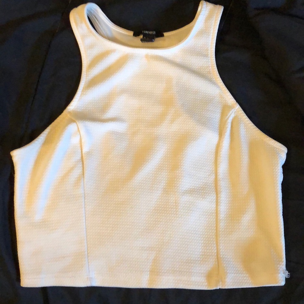 Forever 21 Off-White Crop Top